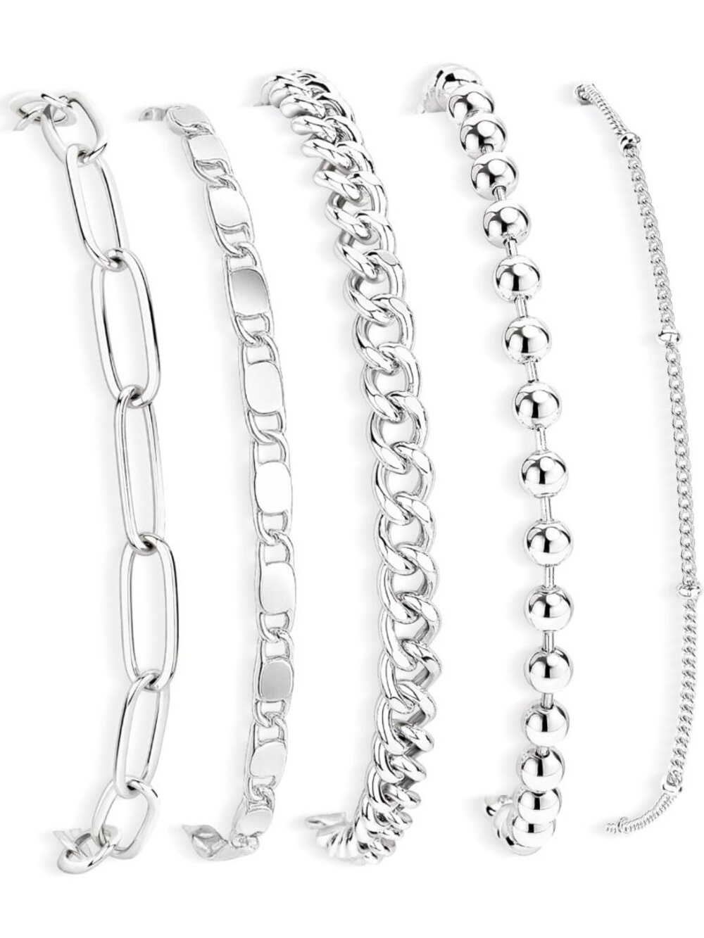 Trendy 14K Gold Plated Waterproof Bracelets for Women - Dainty Stackable Jewelry